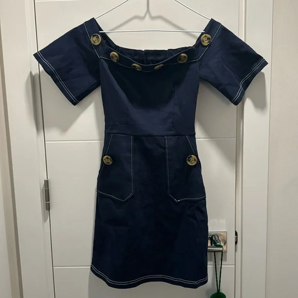Pixie Market Navy Mini dress - Picture 2 of 6